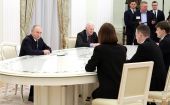 Владимир Путин беседовал с лауреатами премий Президента в области науки и инноваций для молодых учёных