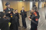 Ученики Московской академии хореографии представили ко Дню защитника Отечества номер «Суворовцы»