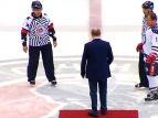 Путин вышел на лед для участия в гала-матче фестиваля Ночной хоккейной лиги  