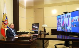 Владимир Путин провел совещание с членами Совета Безопасности
